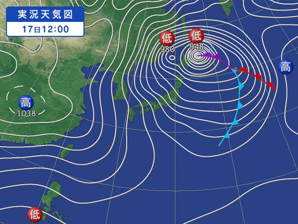 17日の天気図